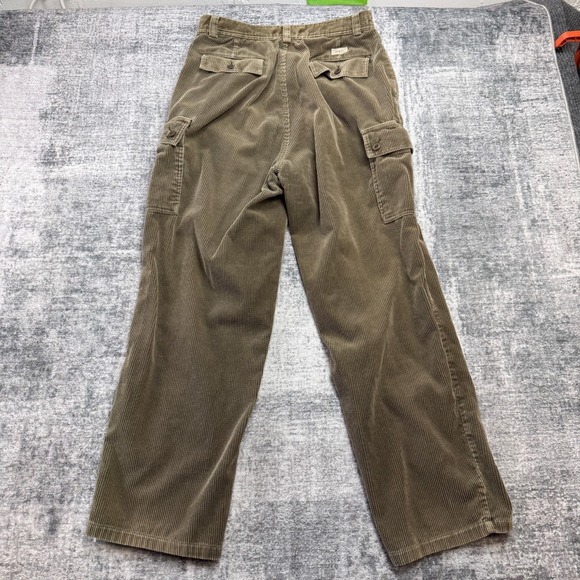 VTG Polo Ralph Lauren Cargo Corduroy Pants Men 32x30 (30x30) Brown Wide Wale 90s - Picture 3 of 13